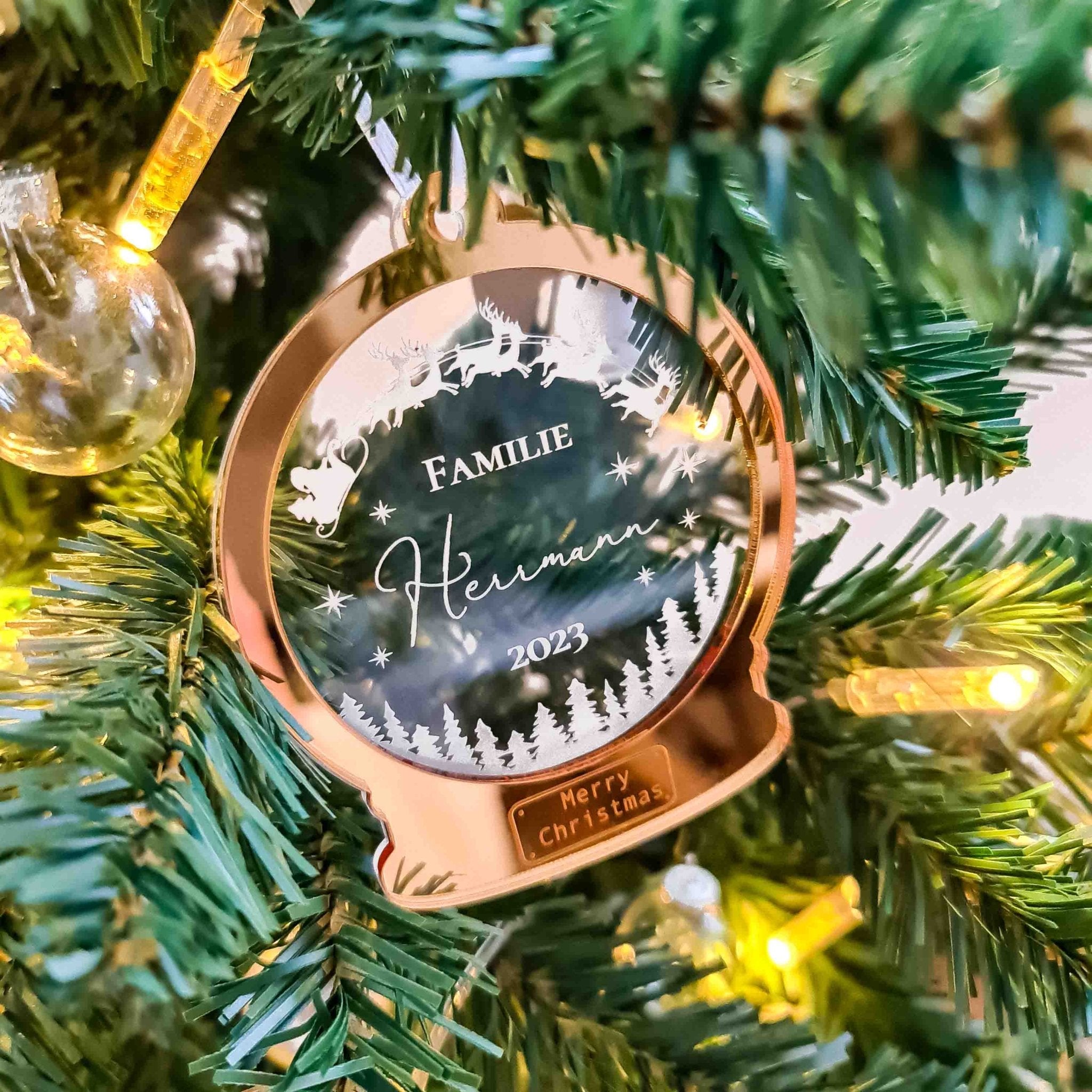 Weihnachtskugel modern für die Familie