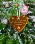 Erstes Weihnachten als Ehepaar Weihnachtskugel - Suzu Papers