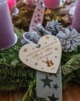 Weihnachtskugel Holz Mr&Mrs - Suzu Papers