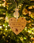 Weihnachtskugel Holz Mr&Mrs - Suzu Papers