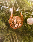 Weihnachtskugel Pferd personalisiert mit Pferdenamen - Suzu Papers