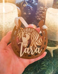 Weihnachtskugel Pferd personalisiert mit Pferdenamen - Suzu Papers