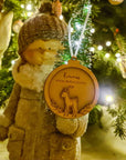 Mein erstes Weihnachten Kugel - Weihnachtsanhänger mit Reh-Motiv - Suzu Papers