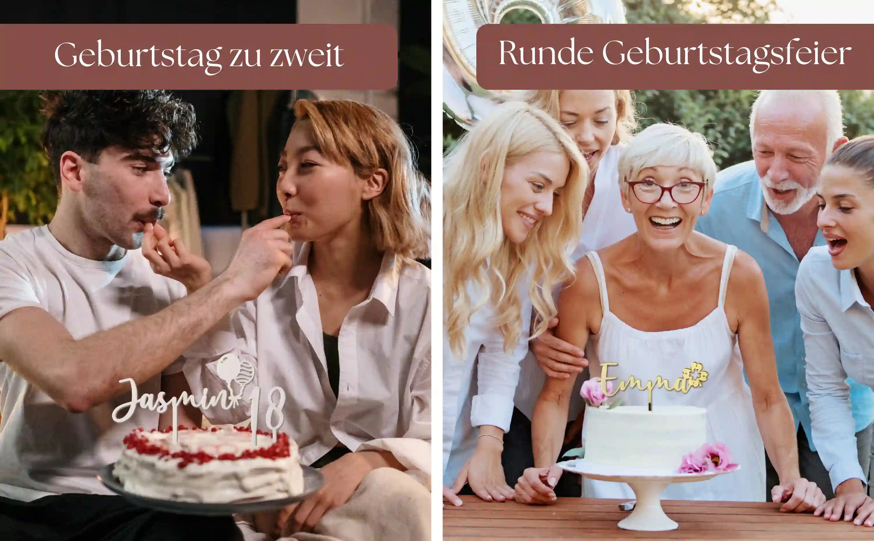 Cake Topper Geburtstag für Geburtstag Paare und Runder Geburtstagsfeiern