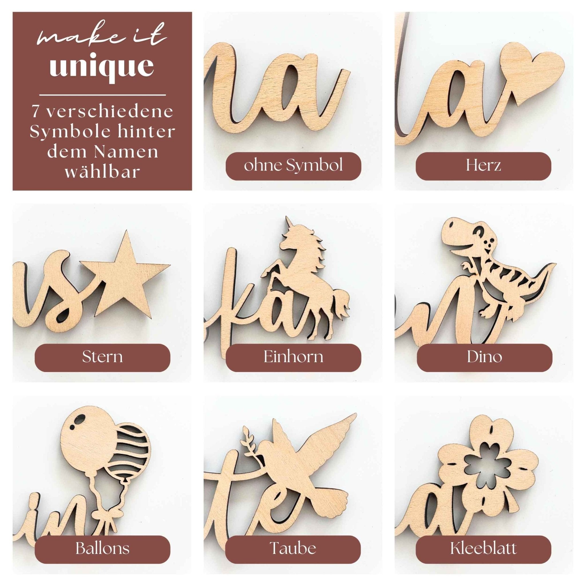 Cake Topper Name - Tortendeko Geburtstag - Suzu Papers