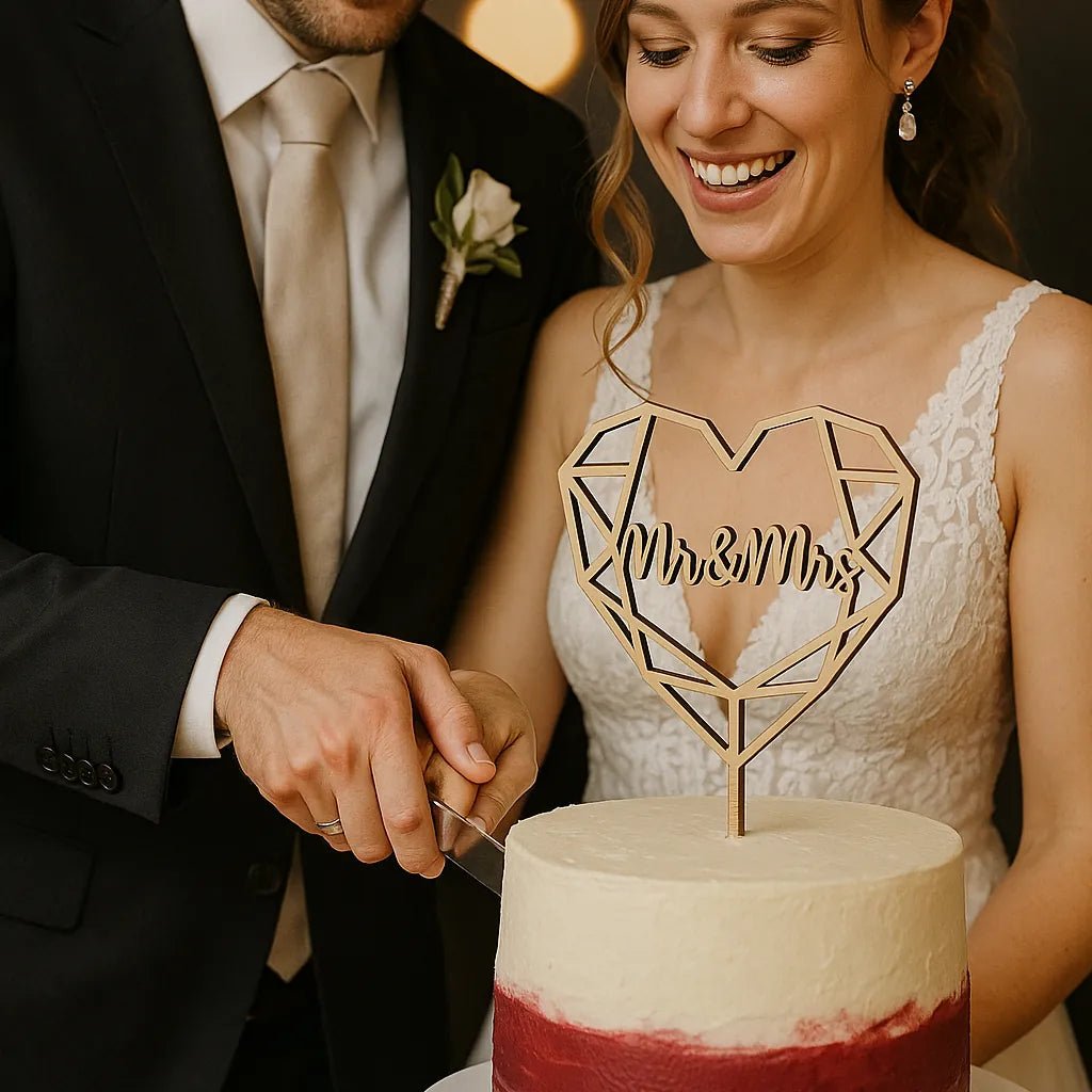 Mr & Mrs Cake Topper - Hochzeitstopper - Suzu Papers