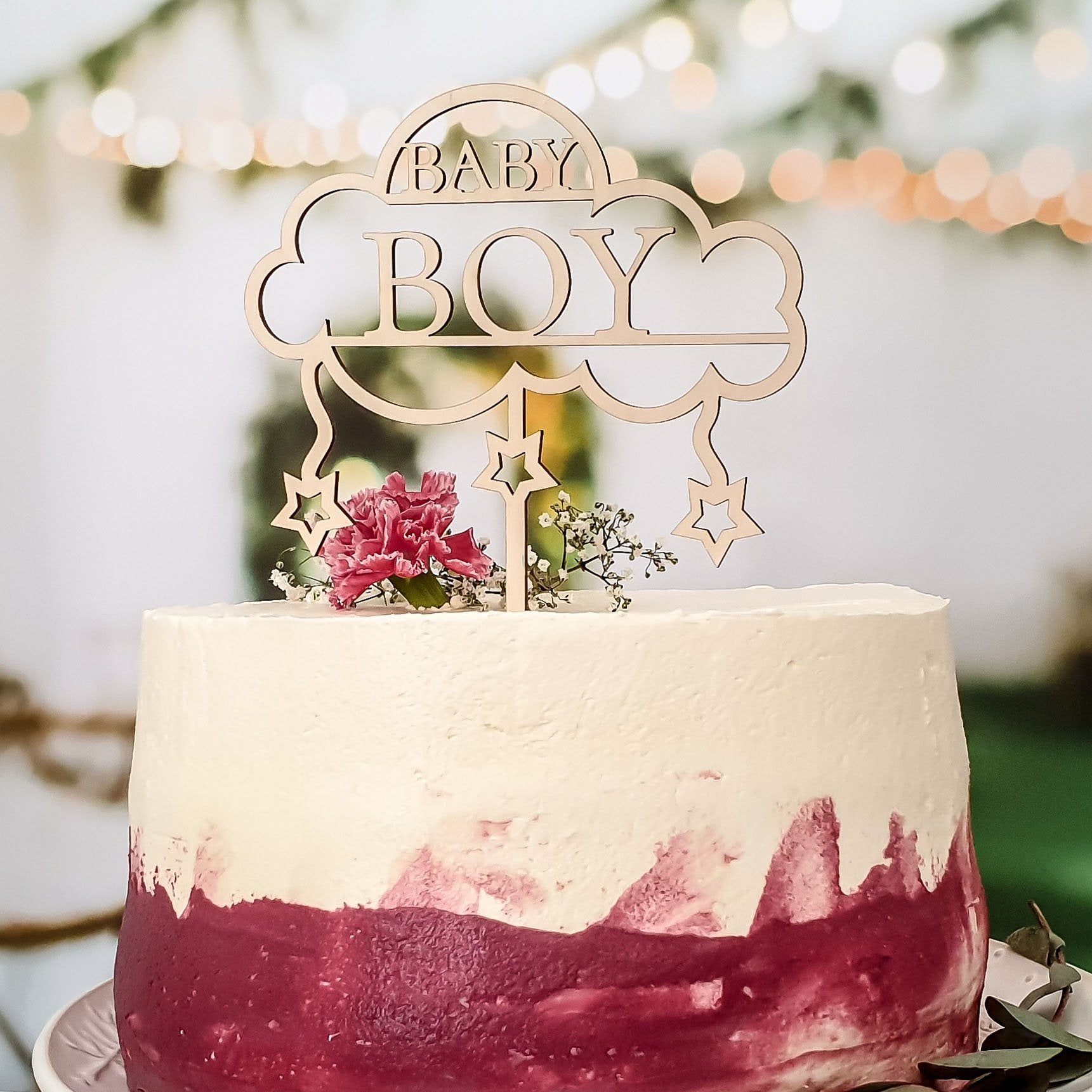 Cake Topper Baby Boy Shower - Suzu Papers