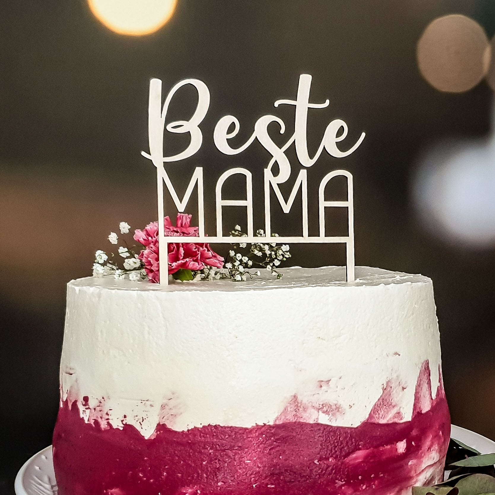 Cake Topper Beste Mama - Suzu Papers