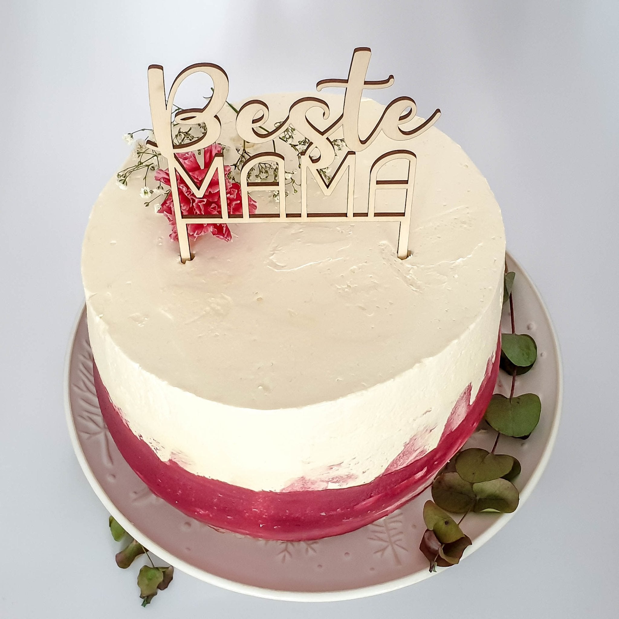 Cake Topper Beste Mama - Muttertag & Geburtstag Beste Mama Geschenk - Suzu Papers