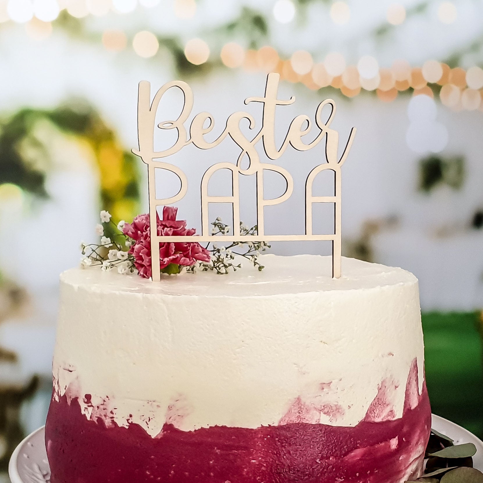 Cake Topper Bester Papa - Suzu Papers