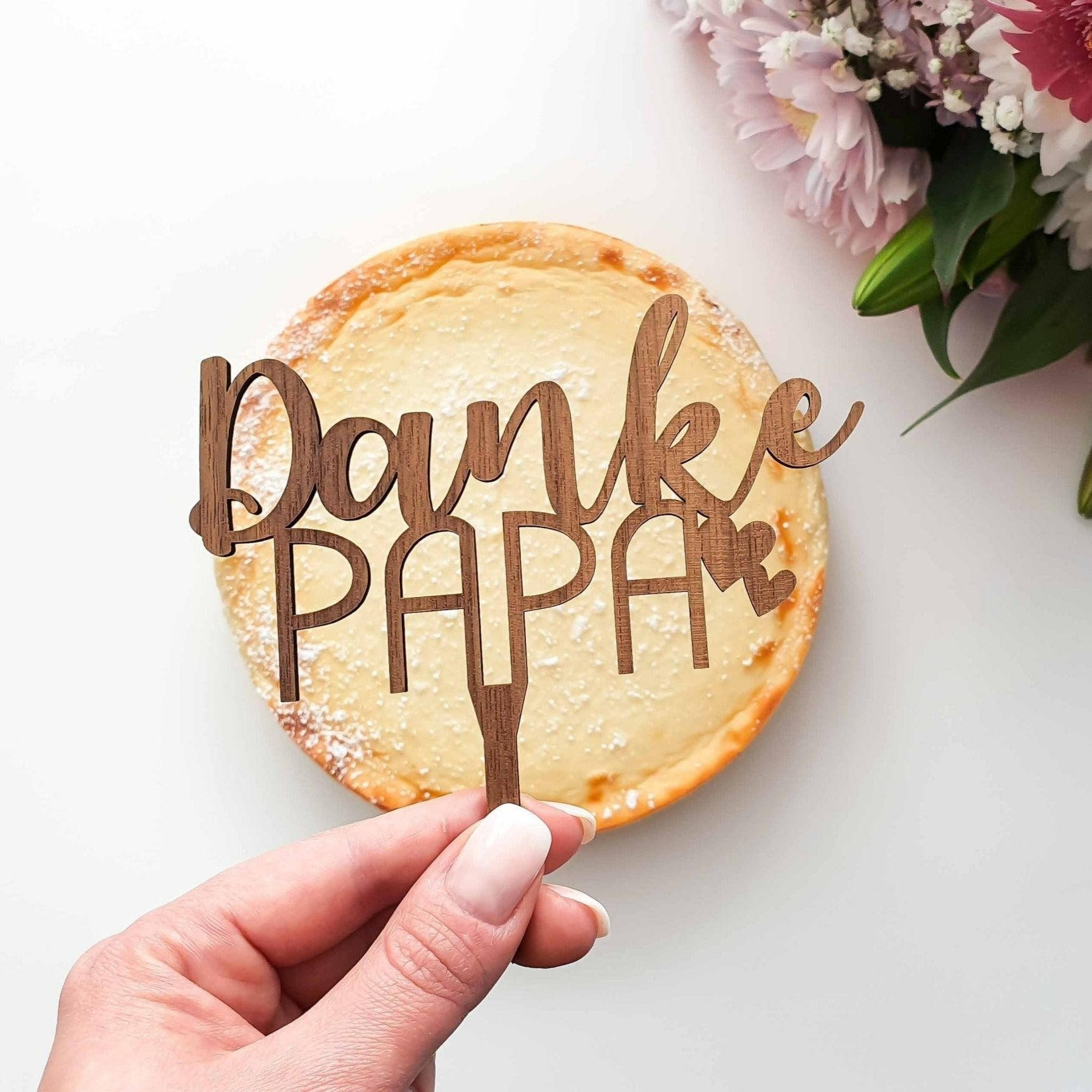Cake Topper Danke Papa - Suzu Papers