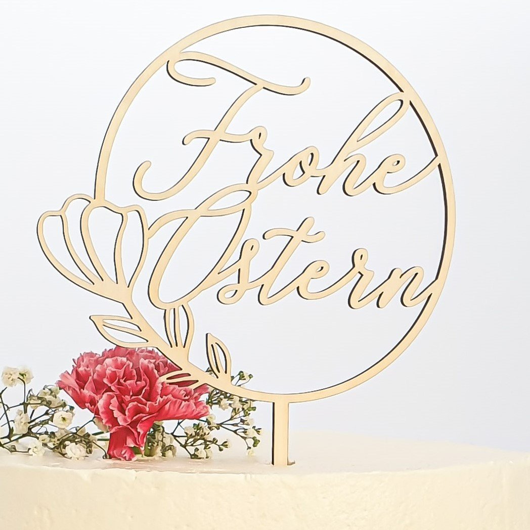 Cake Topper Frohe Ostern - Suzu Papers