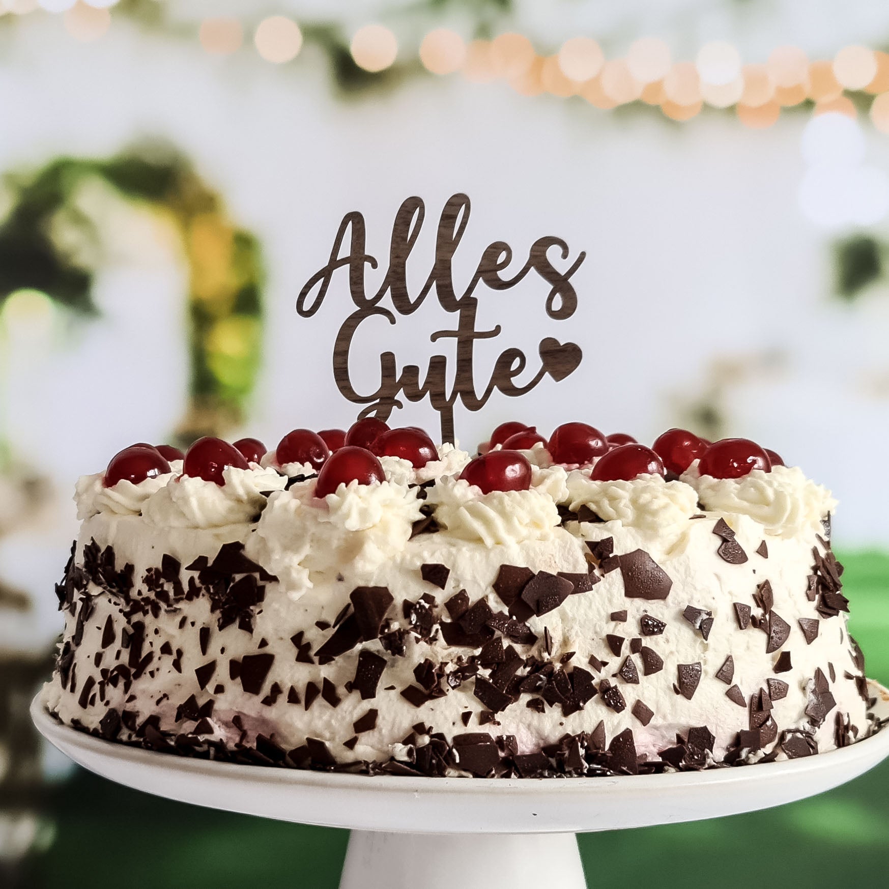 Cake Topper Alles Gute - Tortenaufleger Geburtstag - Suzu Papers