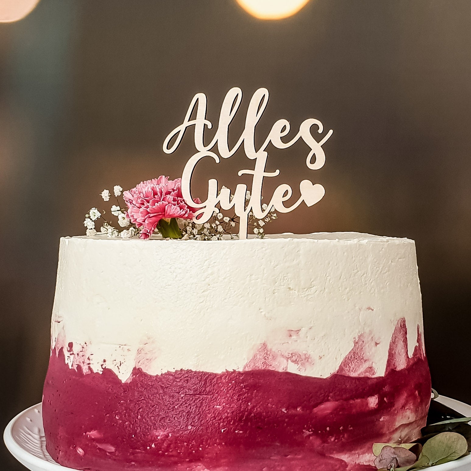 Cake Topper Alles Gute - Suzu Papers