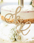 Cake Topper Initialen - Tortendeko Hochzeit