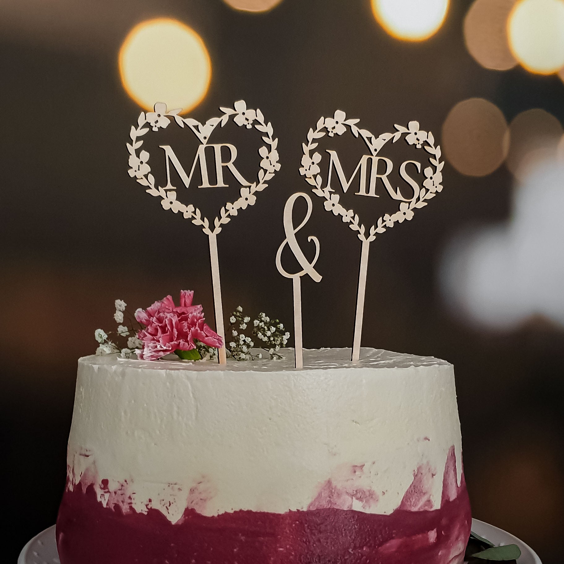 Cake Topper Mr & Mrs Herzen - Suzu Papers