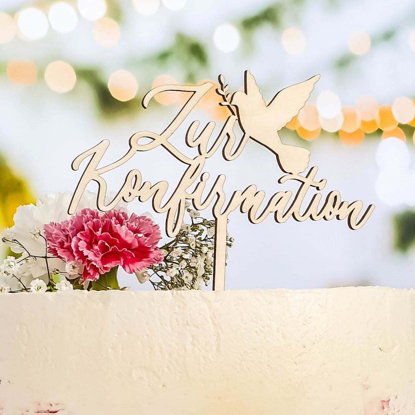 Cake Topper Konfirmation - Suzu Papers