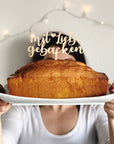 Cake Topper Mit Liebe gebacken - Suzu Papers