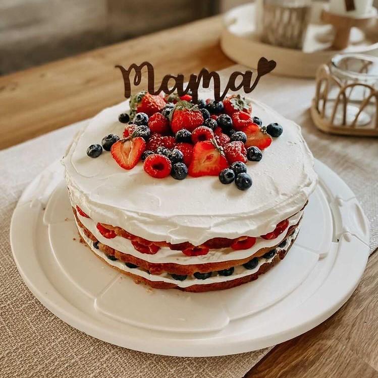 Cake Topper Muttertag Mama ♥ - Suzu Papers