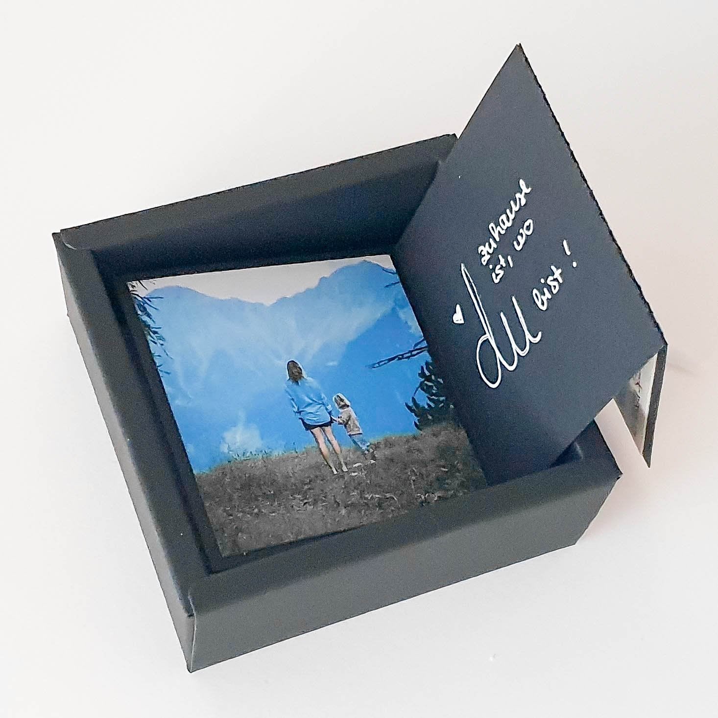 DIY Fotoalbum Geschenkbox mit Faltkarte - Suzu Papers