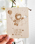 I love you to the moon and back - Valentinstag Karte - Suzu Papers