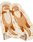 Holzkarte Otter - Suzu Papers