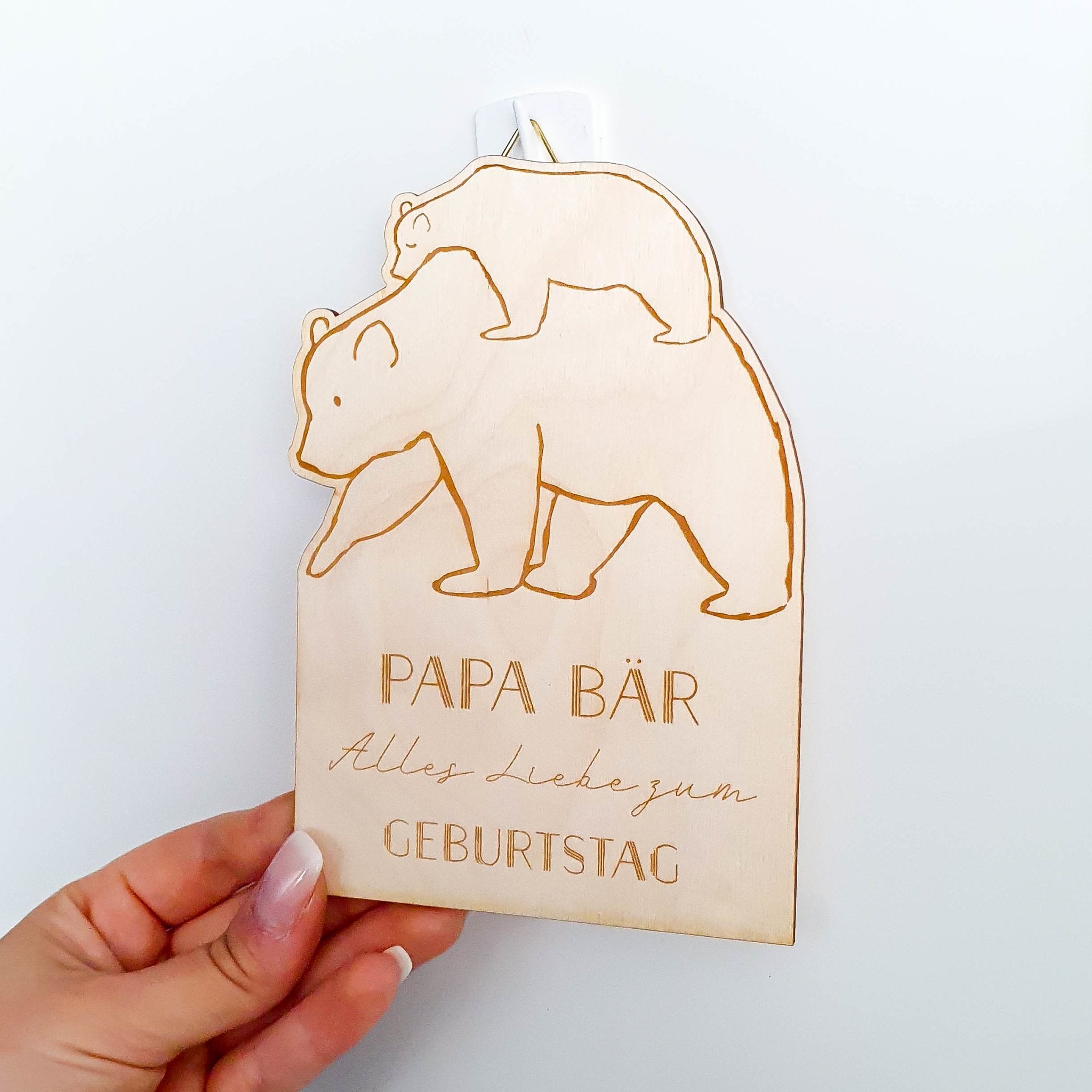 Vatertag Bär Karte | Geburtstagskarte Papabär - Suzu Papers